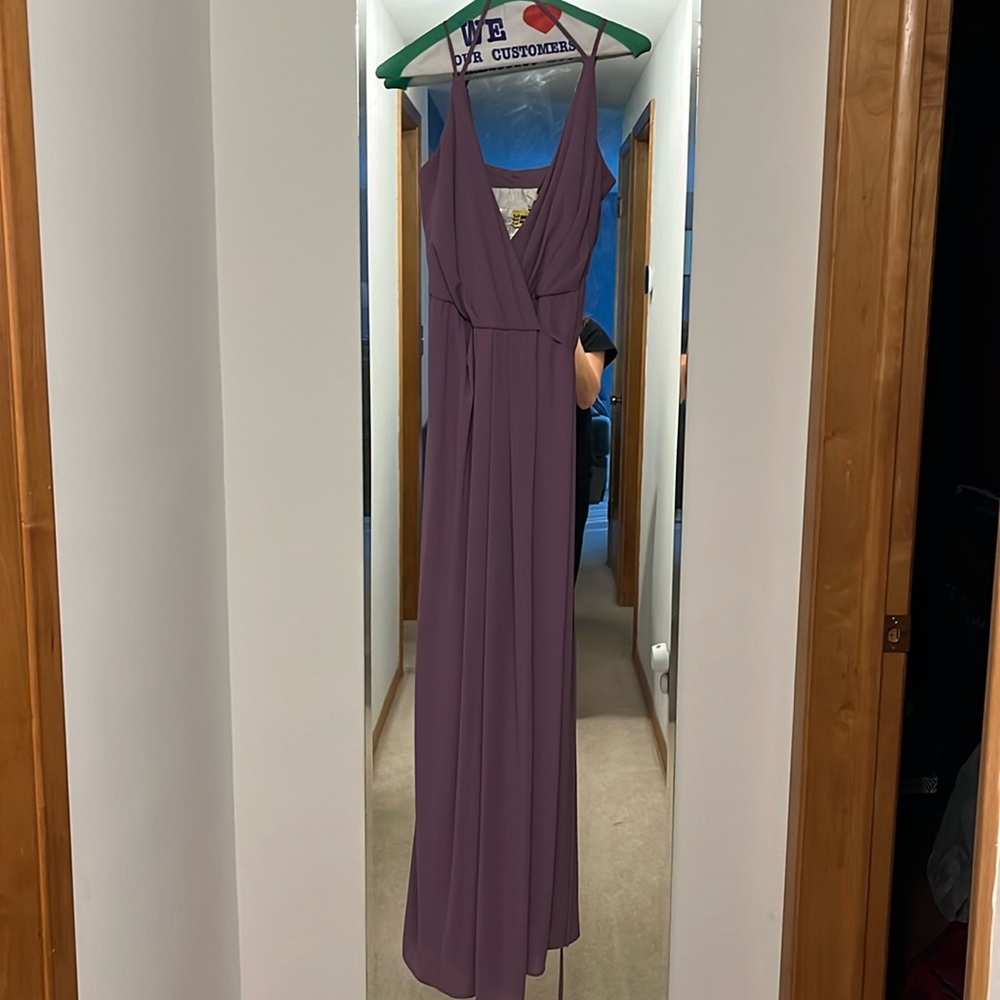 David’s Bridal Violet Bridesmaids dress
